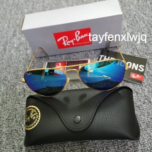 Ray-Ban Sunglasses RB3025 Blue - Picture 1 of 5